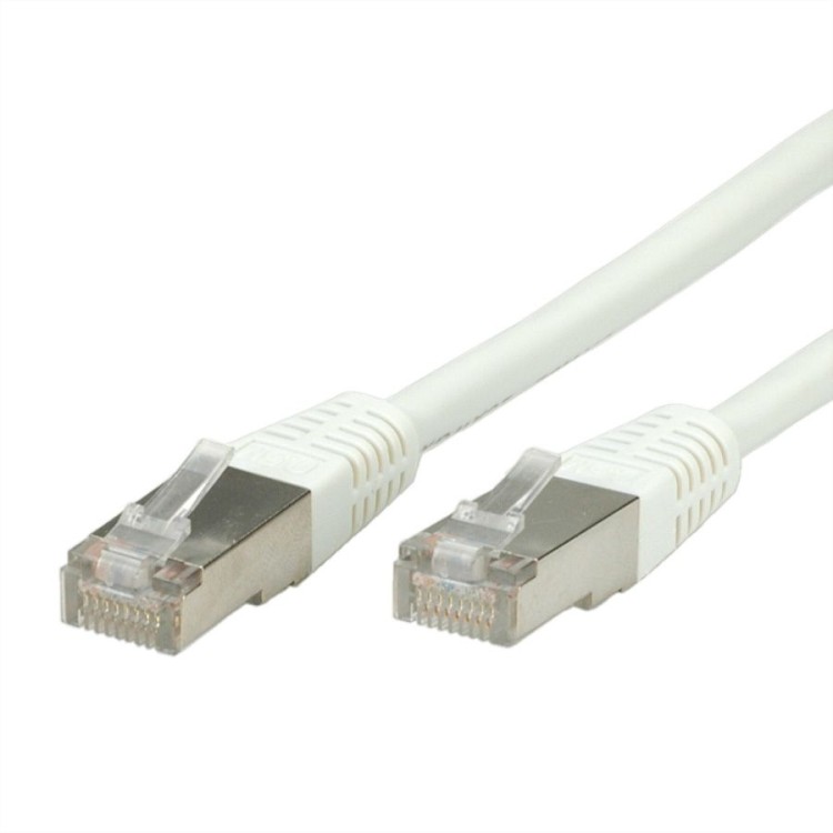 мрежови кабел Roline FTP Patch кабел Cat.6 0.5 метра бял