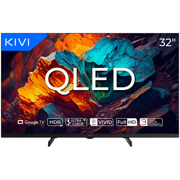 Kivi 32F720QB 32" QLED 4K телевизор