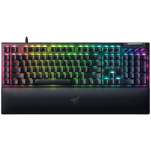 Razer BlackWidow V4 Yellow Switch геймърска клавиатура черен