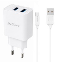 DeTech DE-59C 2 x USB мрежово зарядно