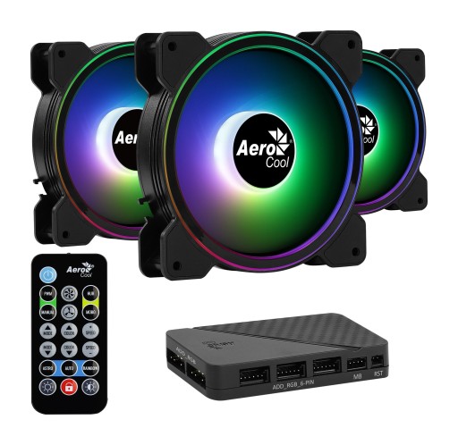 AeroCool Saturn 12F ARGB Pro комплект вентилатори