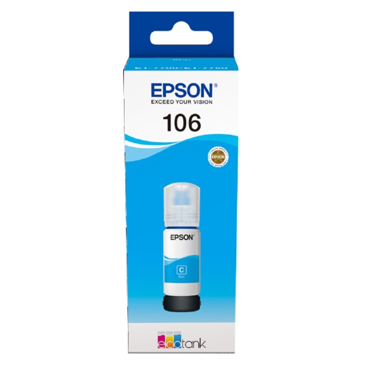 Epson 106 EcoTank Cyan ink bottle консуматив