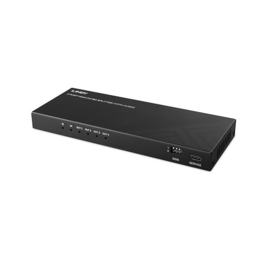 LINDY 4-портов HDMI 8K60 сплитер с Audio &amp; Downscaling LNY-38535