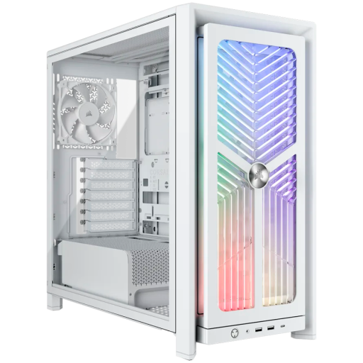 Corsair FRAME 4000X RS Mid-Tower кутия за компютър бял