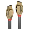LINDY High Speed HDMI кабел, M/M, Gold Line, сив, 1.0 м LNY-37861