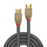 LINDY High Speed HDMI кабел, M/M, Gold Line, сив, 1.0 м LNY-37861