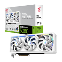 ASUS Rog Astral RTX 5080 OC 16GB GDDR7 видео карта бял