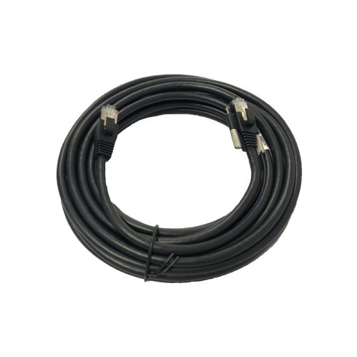 HIKROBOT MV-ACG-RJ45s-RJ45-ST-5m Data кабел, Cat. 5е, GigE, RJ-45, SFTP, черен, 5.0 м