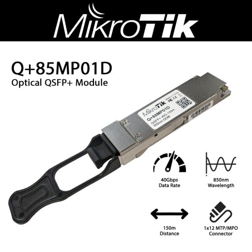 Mikrotik Q+85MP01D 40 Gbps 850nm optical QSFP+ module оптичен модул