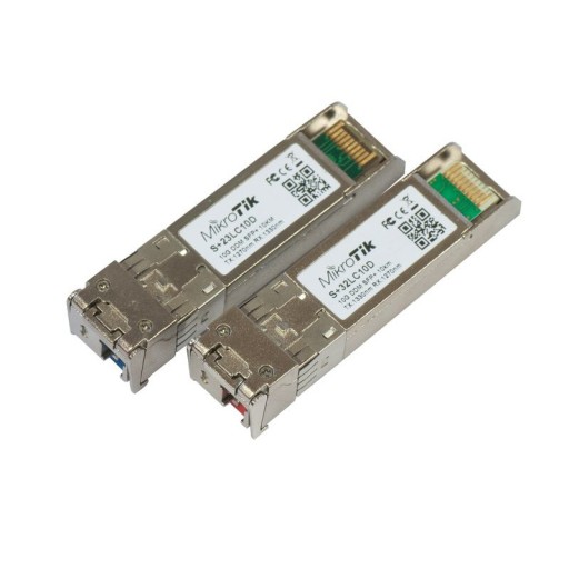 Mikrotik S+2332LC10D  SFP+ (10Gbit) modules, 10km, for single optical cable оптичен модул 2 бр.