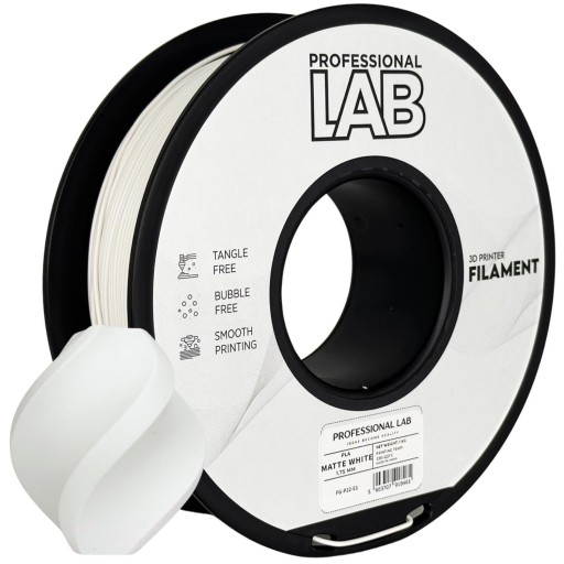 Professional Lab Filament PLA matte white 1.75mm 1kg. 3D филамент