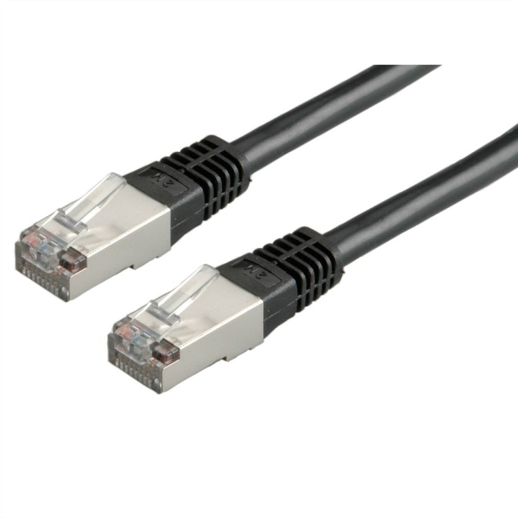 мрежови кабел Roline FTP Patch кабел Cat.6 3 метра черен