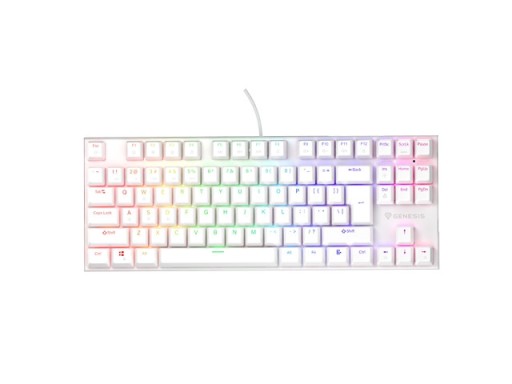 Genesis Thor 303 TKL RGB Silent геймърска клавиатура бял