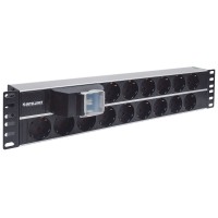 Разклонител PDU за 19" комуникационен шкаф 2U, 15 гнезда, 3m Intellinet