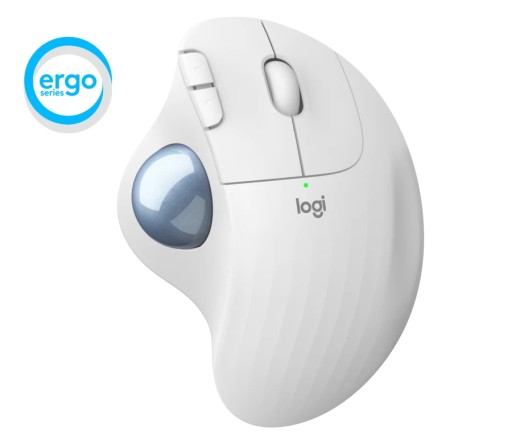 Logitech Ergo M575 безжична мишка бял