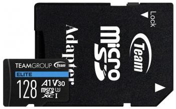 Team Group A1 microSDXC 128GB карта памет с адаптер