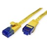 Мрежови кабел UTP Cat.6A (Class EA) extra-flat жълт 1 метър Roline
