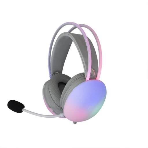 WHITE SHARK GH-2342-W Слушалки с микрофон FIREFLY, RGB осветление, бели
