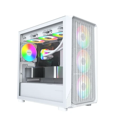 Montech X5M ARGB ATX кутия за компютър бял