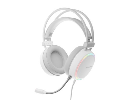 Genesis Neon 613 RGB геймърски слушалки бял