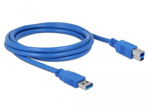 Delock USB към USB Type B кабел син