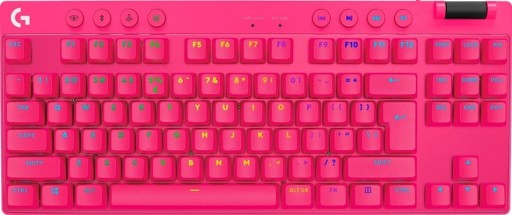 Logitech G Pro X TKL Lightspeed Tactile Switch геймърска клавиатура розов