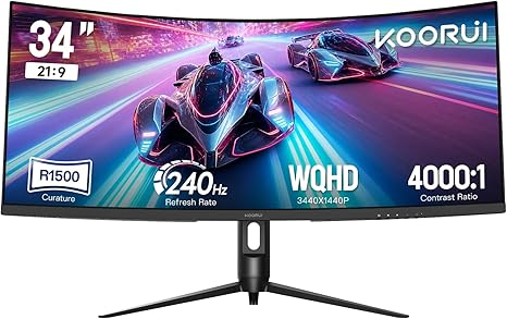 Koorui G3441XC 34" QHD Ultra Wide VA 240Hz монитор