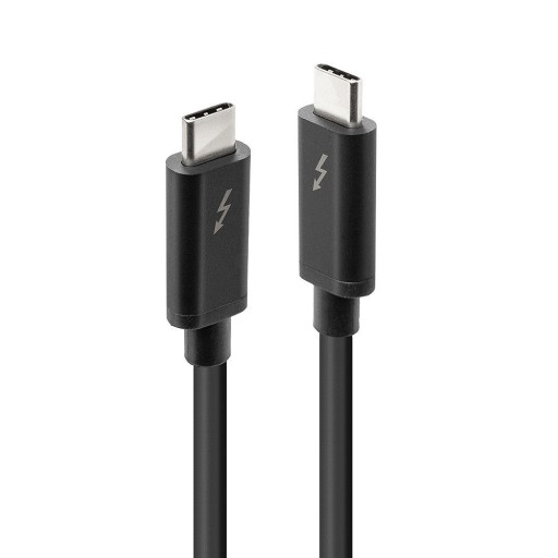 LINDY LNY-41557 Thunderbolt 3 кабел, Type C, M/M, 20Gbps, пасивен, черен, 2.0 м