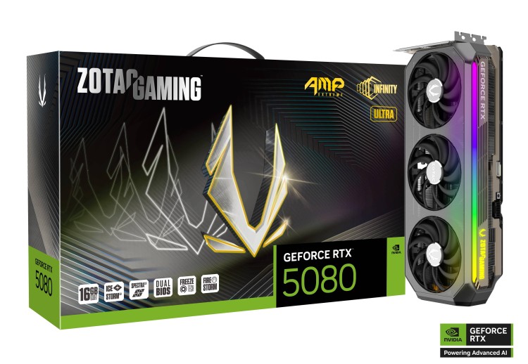 ZOTAC GAMING RTX 5080 AMP Extreme Infinity Ultra 16GB GDDR7 видео карта