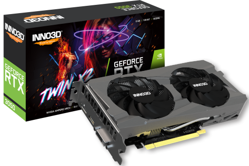 Inno3D RTX 3050 Twin 2X 8GB GDDR6 видео карта