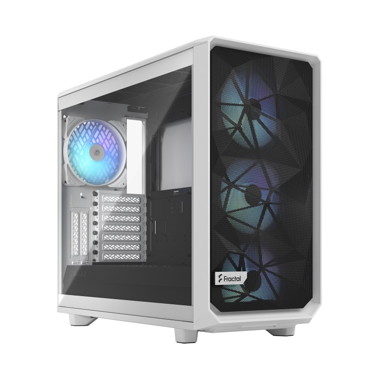 Fractal Design Meshify 2 RGB Tempered Glass кутия за компютър бял