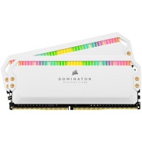 Corsair Dominator Platinum RGB 16GB (2x8GB) 3200MHz DDR4 памет бял