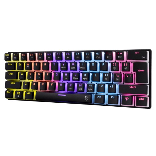 WHITE SHARK ASHIKO-2-B-US-RED.SW. Клавиатура с механични бутони червени, ASHIKO, GK-2202, Red Switch, черна