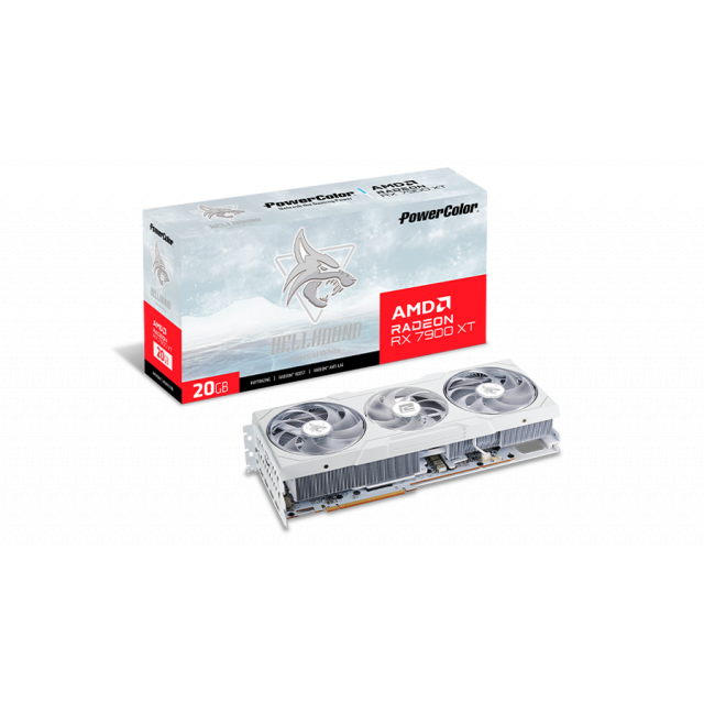 PowerColor RX 7900 XT Hellhound 20GB GDDR6 видео карта бял (RX7900XT ...