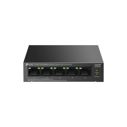 TP-Link LS105LP 5-портов POE 10/100 Mbps суич
