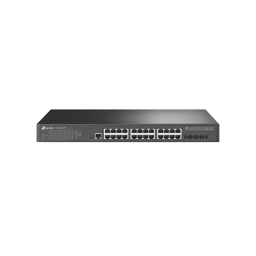 TP-Link JetStream TL-SG3428X с 4-SFP слота комутатор и UPS захранване