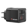 Verbatim Mini GaN Charger 65W универсално зарядно черен