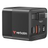 Verbatim Mini GaN Charger 65W универсално зарядно черен