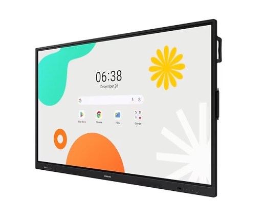Samsung Interactive E-Board WA86F 86" Android OS 4K Digital Flipchart TOUCH, Mirroring, Wi-Fi, Black