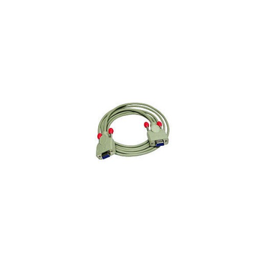 LINDY LNY-31578 Сериен Null Modem кабел, RS-232, DB9 F/F, бял, 5.0 м