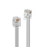 LINDY Кабел RJ-12, 6P6C, сив, 3.0 м LNY-34224