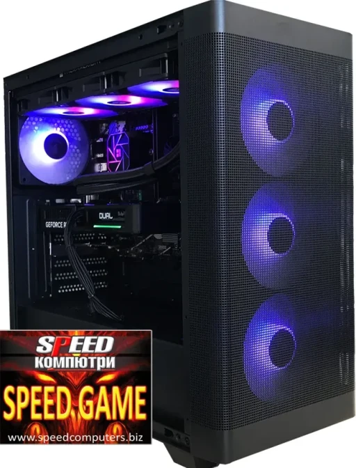 SPEED GAME Top5 Ryzen 7 X3D RTX 5060ti 16GB геймърски компютър