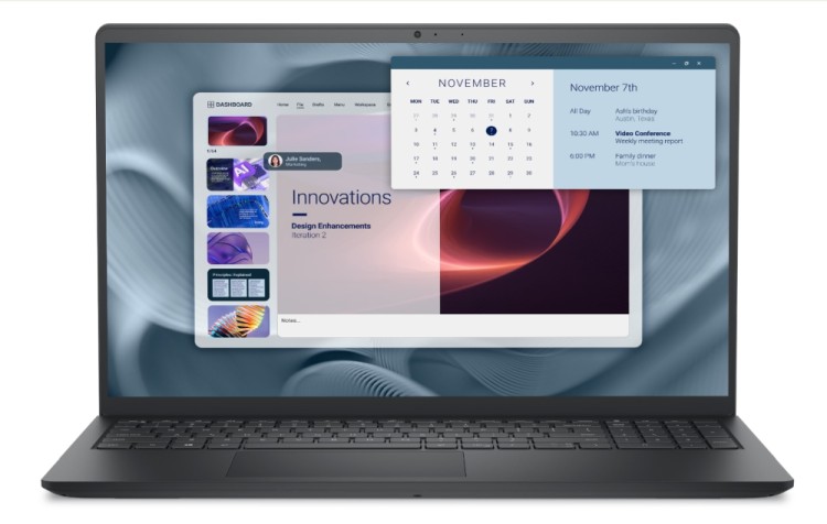 Dell Pro 15 Essential PV15250 Core 3 100U 8GB 512GB Linux лаптоп черен