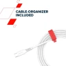 Canyon CC100SC USB 4.0 Type C към USB 4.0 Type C 20Gbps 100W кабел 2 метра бял