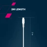 Canyon CC100SC USB 4.0 Type C към USB 4.0 Type C 20Gbps 100W кабел 2 метра бял