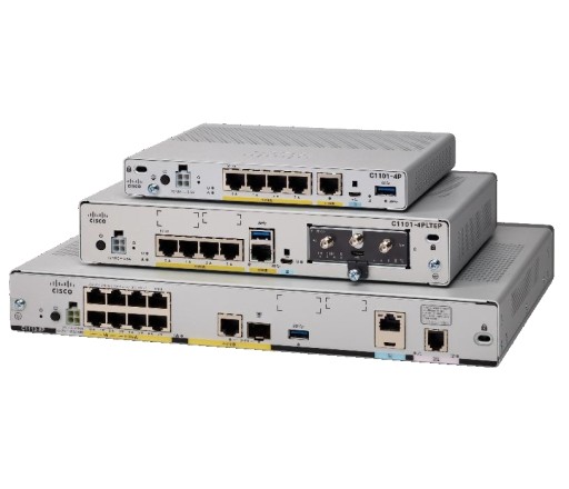Cisco ISR 1100 4P Dual GE SFP Router 4-портов SFP рутер