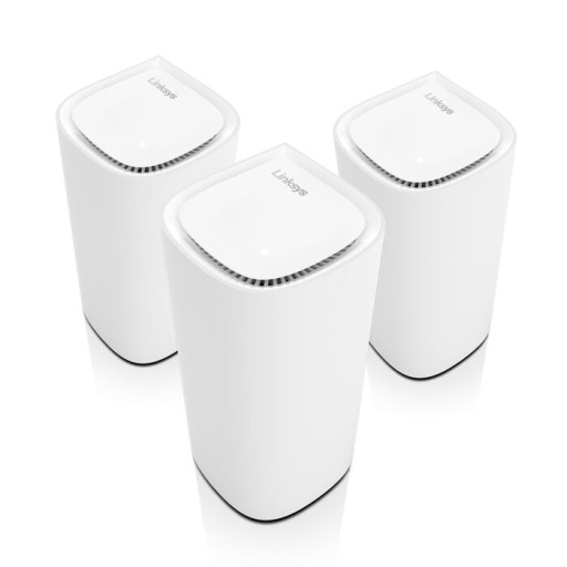Безжична Wi-fi система Linksys MX6203 Velop Pro Mesh Wi-Fi 6E система, 3 модула, бял
