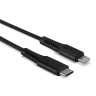 LINDY Кабел USB Type C към Lightning (iPhone), подсилен, черен, 2.0 м LNY-31287