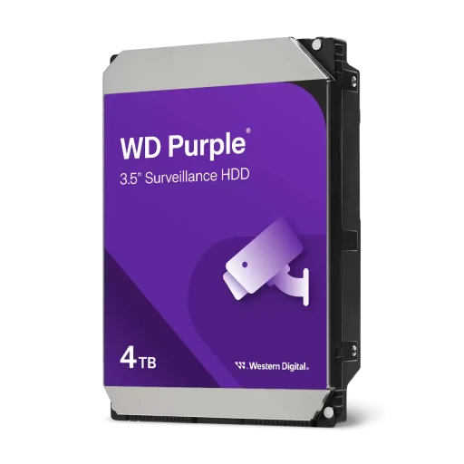Western Digital Purple 4TB SATA 3.5" твърд диск за видеонаблюдение