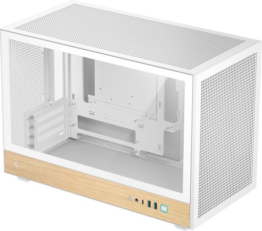 DeepCool CH260 Wood кутия за компютър бял